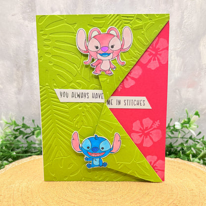 You Always Have Me In Stitches Handmade Character Themed Card