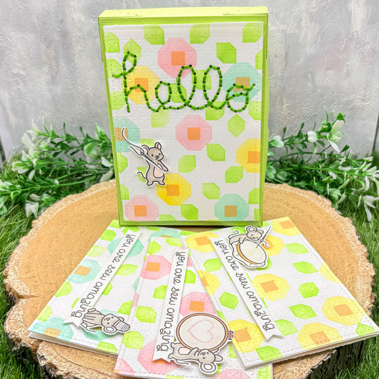 You Are Sew Amazing Pack of 3 Handmade Cards & Gift Box