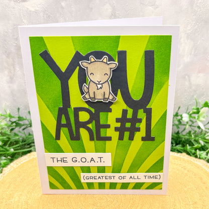 You Are The G.O.A.T Handmade Card-1