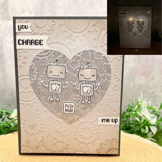 You Charge Me Up Handmade Light Up Valentine's Day Card