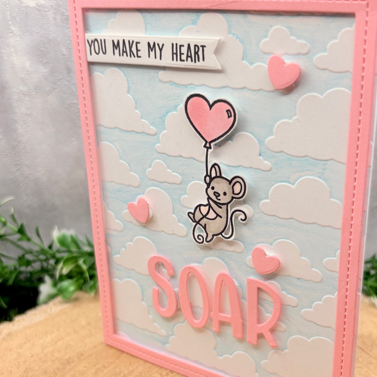 You Make My Heart Soar Handmade Valentine's Day Card-2