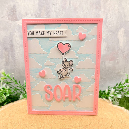 You Make My Heart Soar Handmade Valentine's Day Card