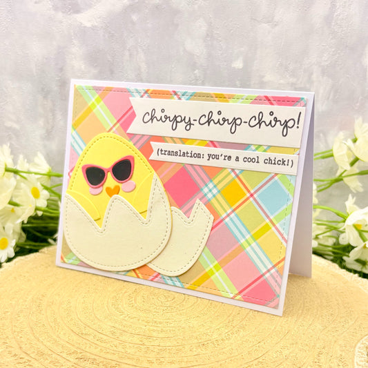 You're A Cool Chick Handmade Birthday Card-1