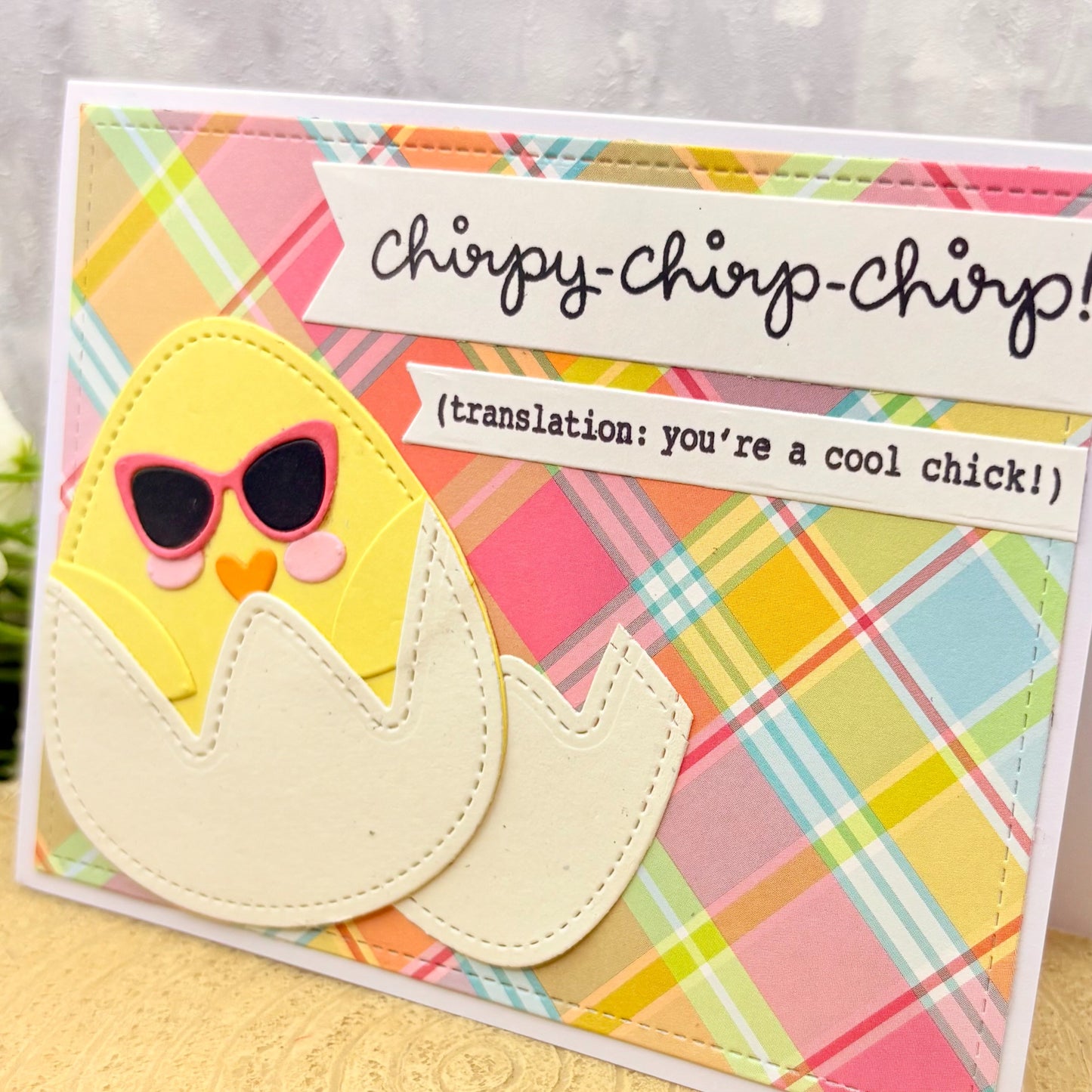 You're A Cool Chick Handmade Birthday Card-2