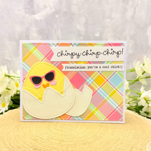 You're A Cool Chick Handmade Birthday Card