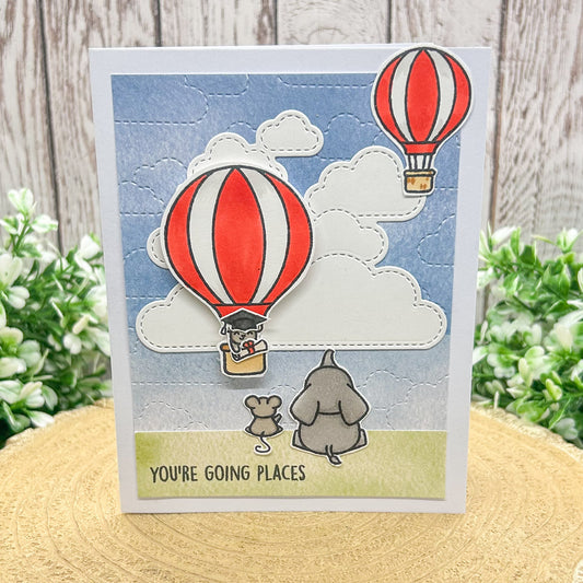 You're Going Places Handmade Graduation Card