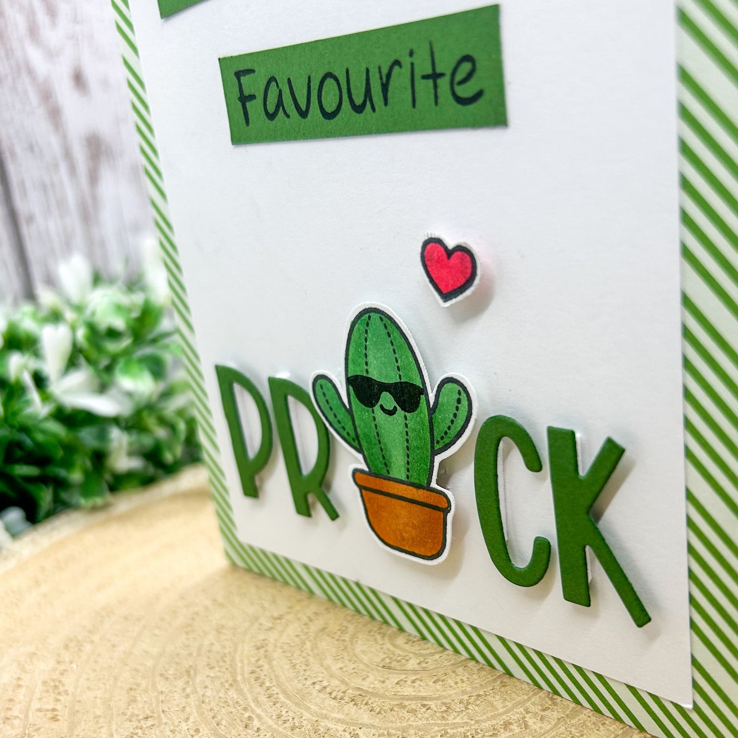 You're My Favourite Prick Handmade Valentine's Day Card-2