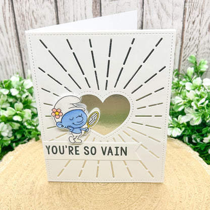 You're So Vain Handmade Character Themed Card-2