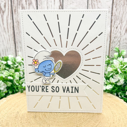 You're So Vain Handmade Character Themed Card
