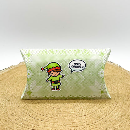 Cute Boy Elf Handmade Christmas Pillow Gift Box