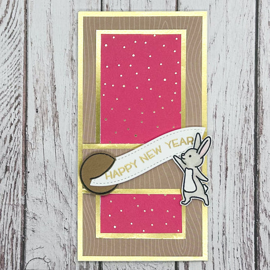 Fortune Cookie Happy Chinese New Year Money Gift Wallet Card 