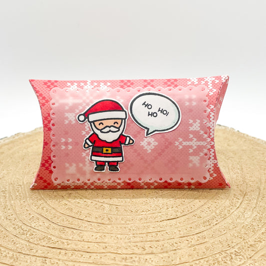 Cute Santa Handmade Christmas Pillow Gift Box