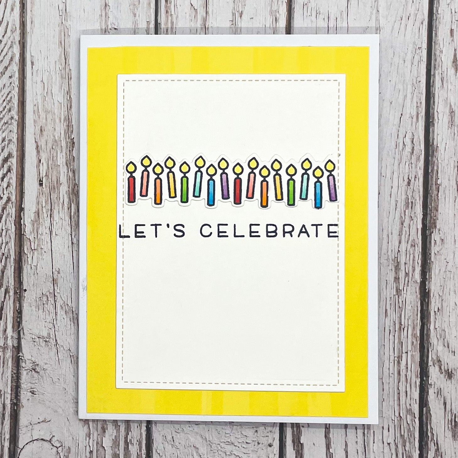 Let¢‚¬„¢s Celebrate Candles PRIDE LGBT Handmade Card