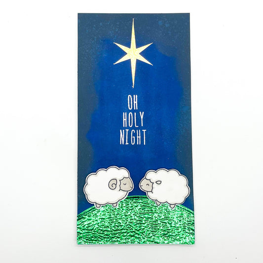 Oh Holy Night Handmade Christmas Card
