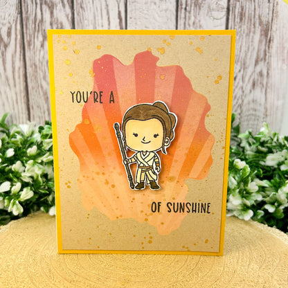 You're A Rey Of Sunshine Character Themed Handmade Card