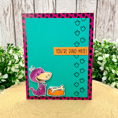 You're Dino-Mite! Character Themed Handmade Card