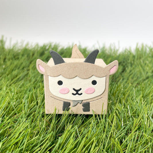 Cute Goat Miniature Gift Box