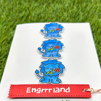 Three Lions England Handmade Card