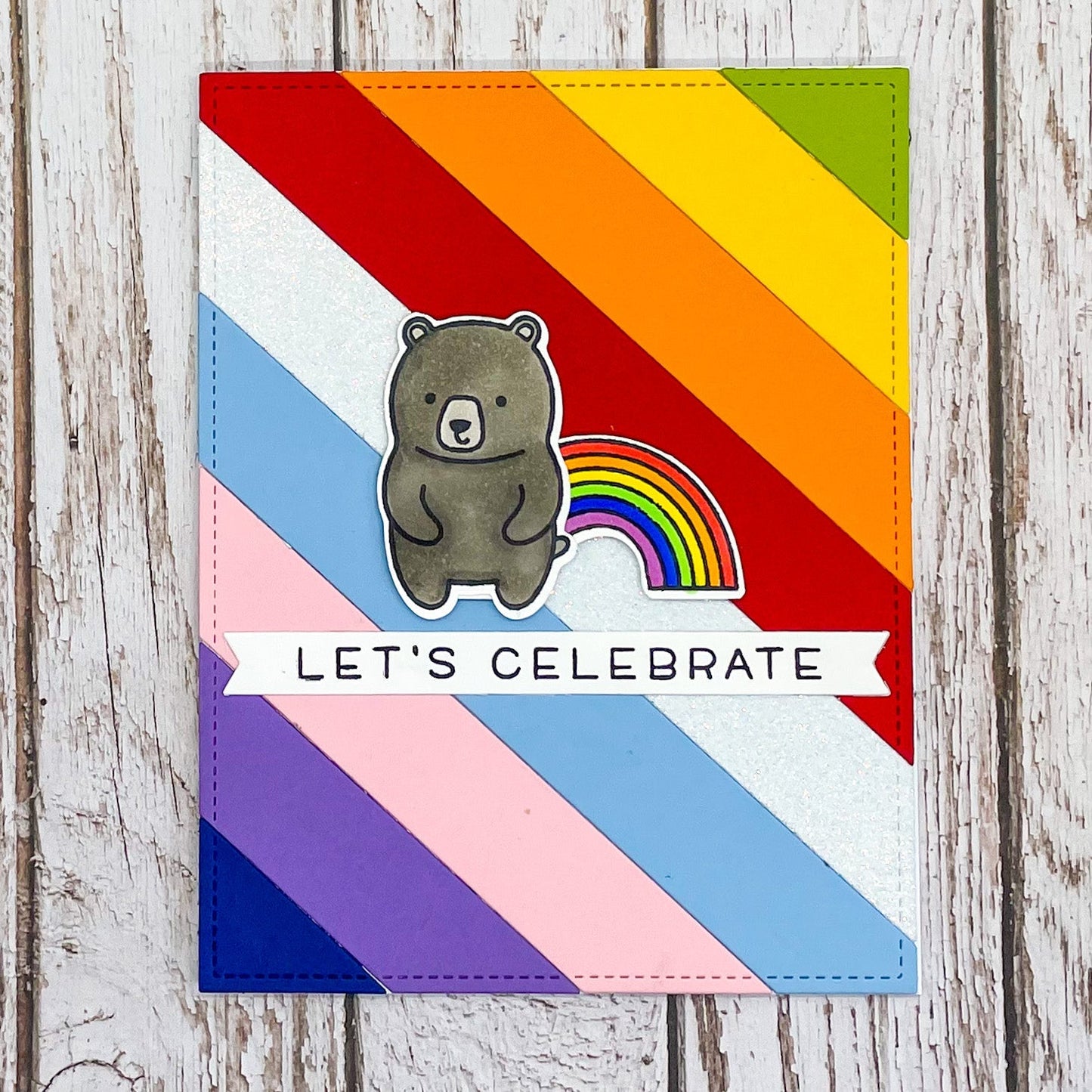 Let¢‚¬„¢s Celebrate PRIDE LGBT+ Bear & Rainbow Handmade 