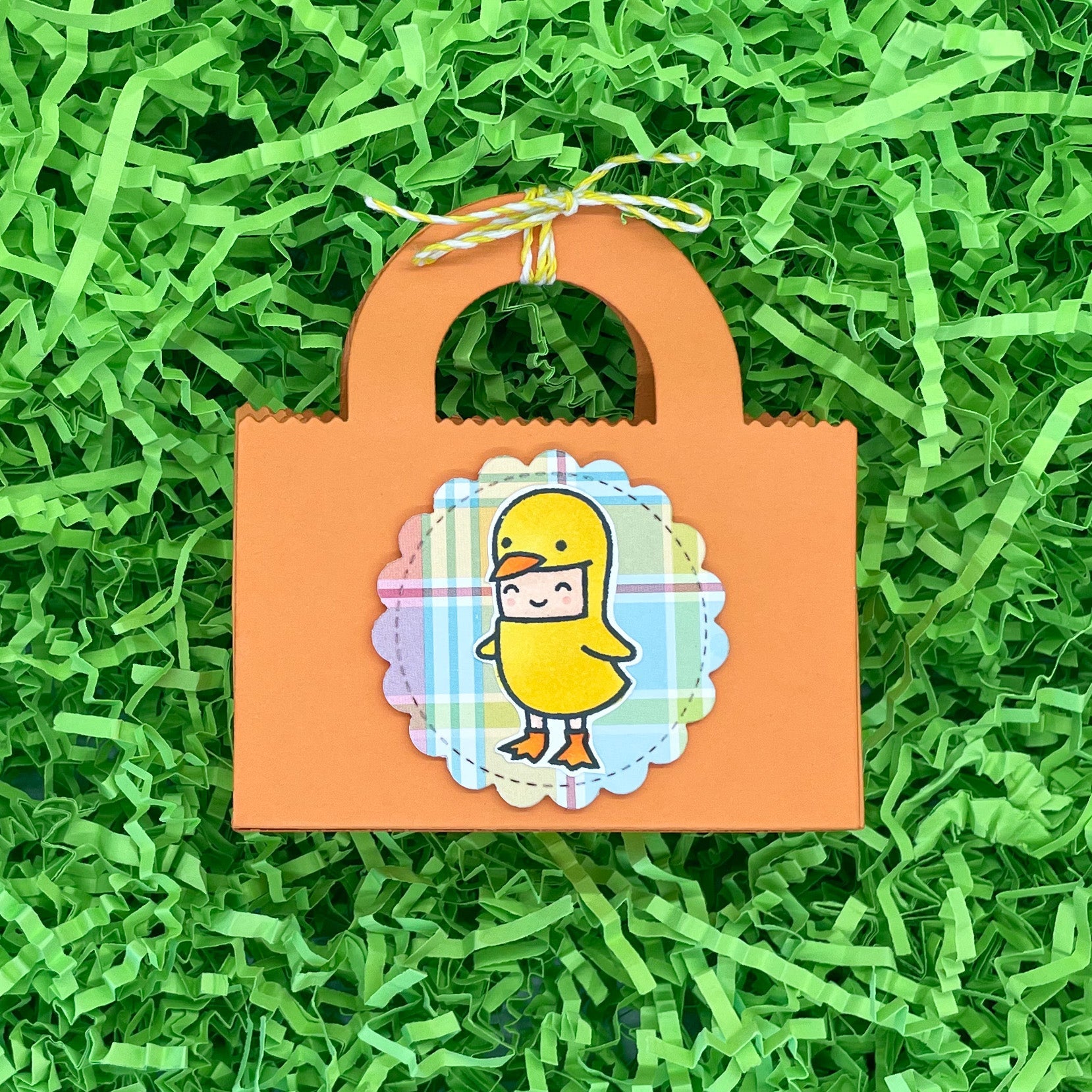 Orange Miniature Gift Bag