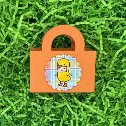 Orange Miniature Gift Bag