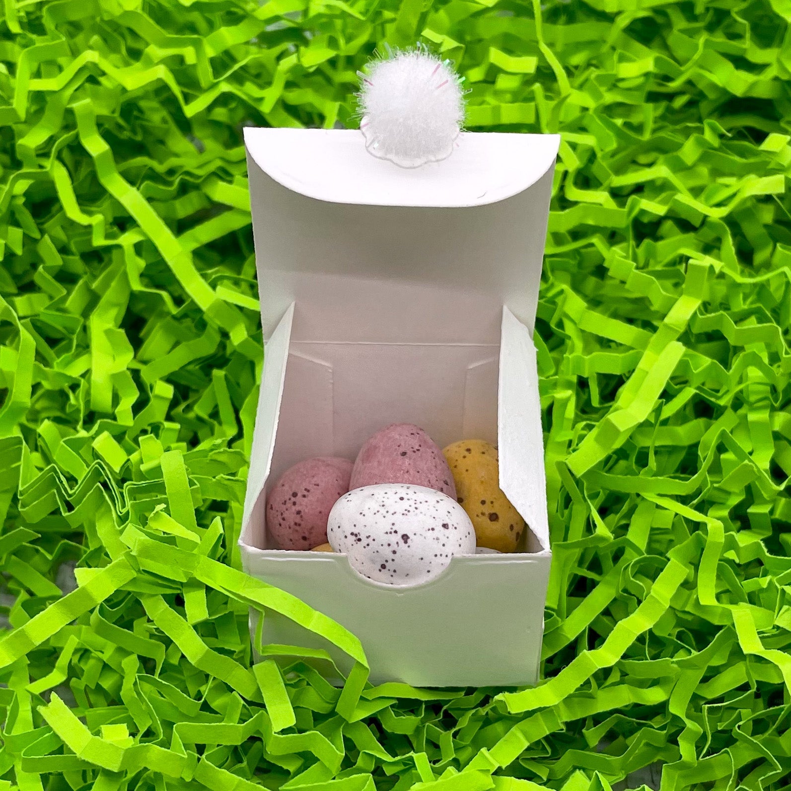 White Bunny Miniature Gift Box