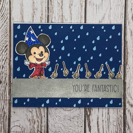 You¢‚¬„¢re Fantastic Cartoon Mouse Handmade Card